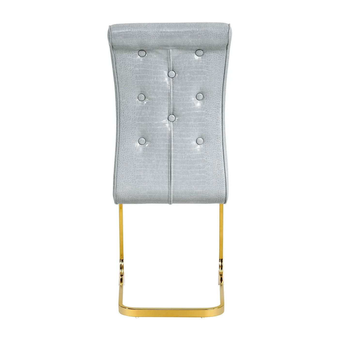 Elegant Design Alligator Skin Upholstered Dining Chairs by HouseOfZazla