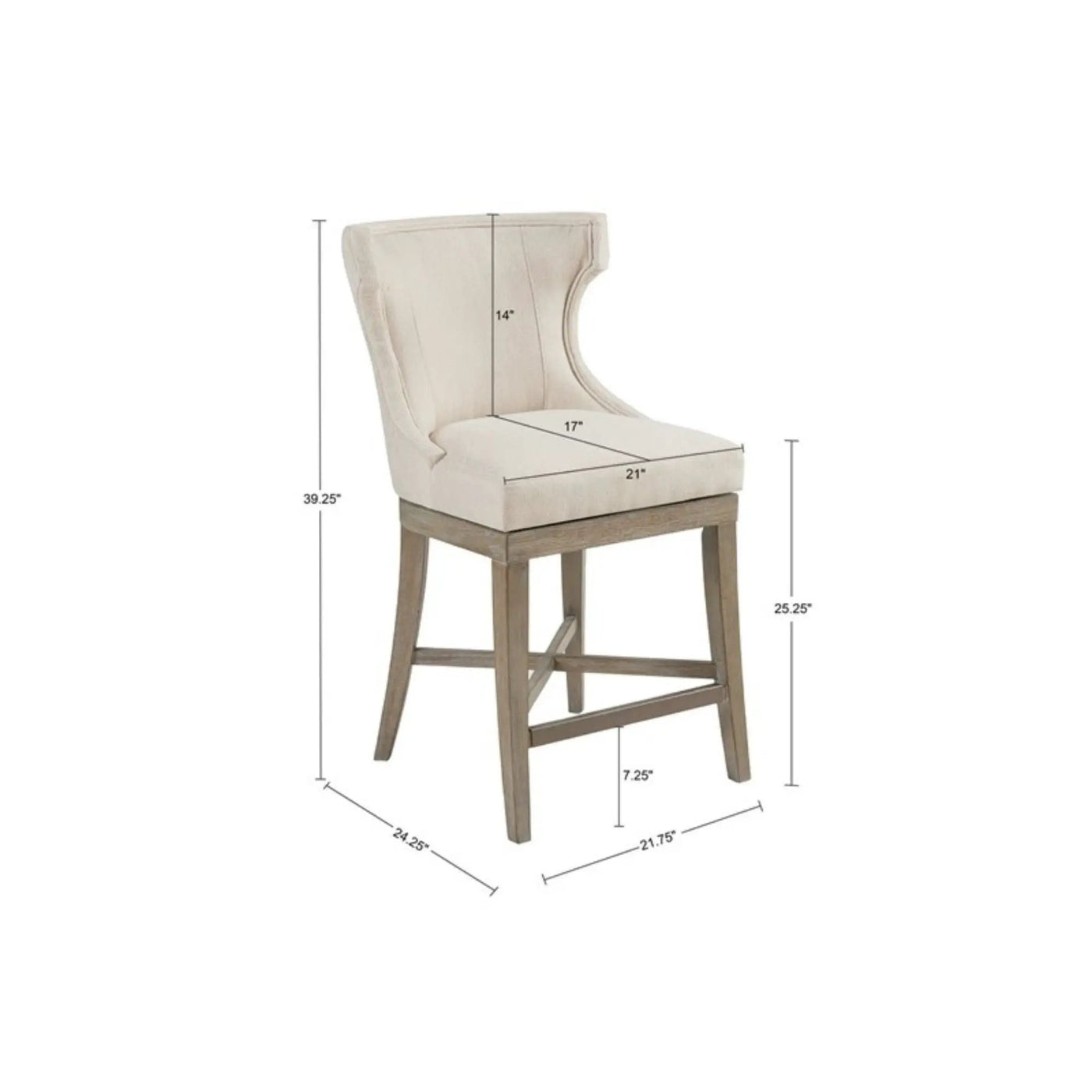 Carson - Counter Stool With Swivel Seat by Unique Piece Furniture