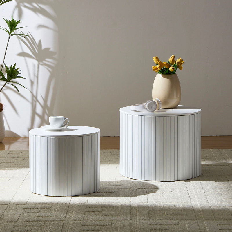 Handcrafted Nested Table Set, 2 Pieces by HouseOfZazla