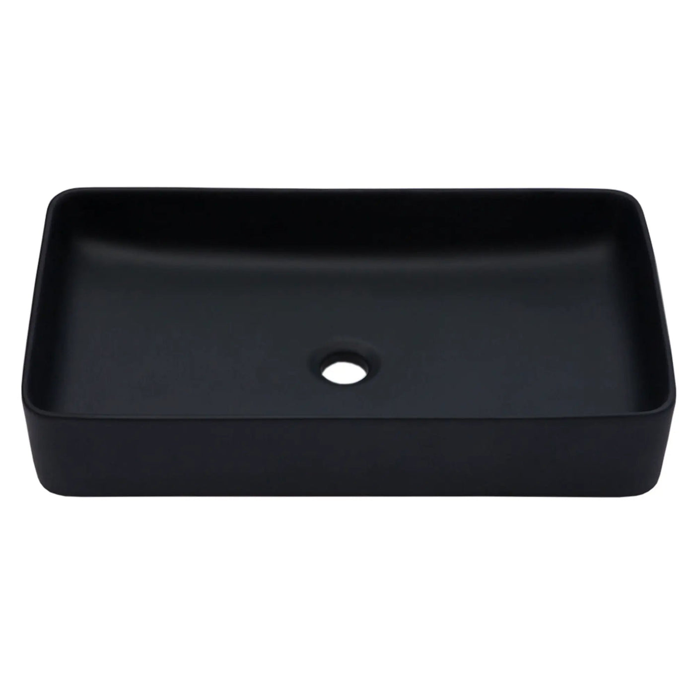 Modern Ceramic Rectangular Bathroom Vessel Sink With European Design by HouseOfZazla