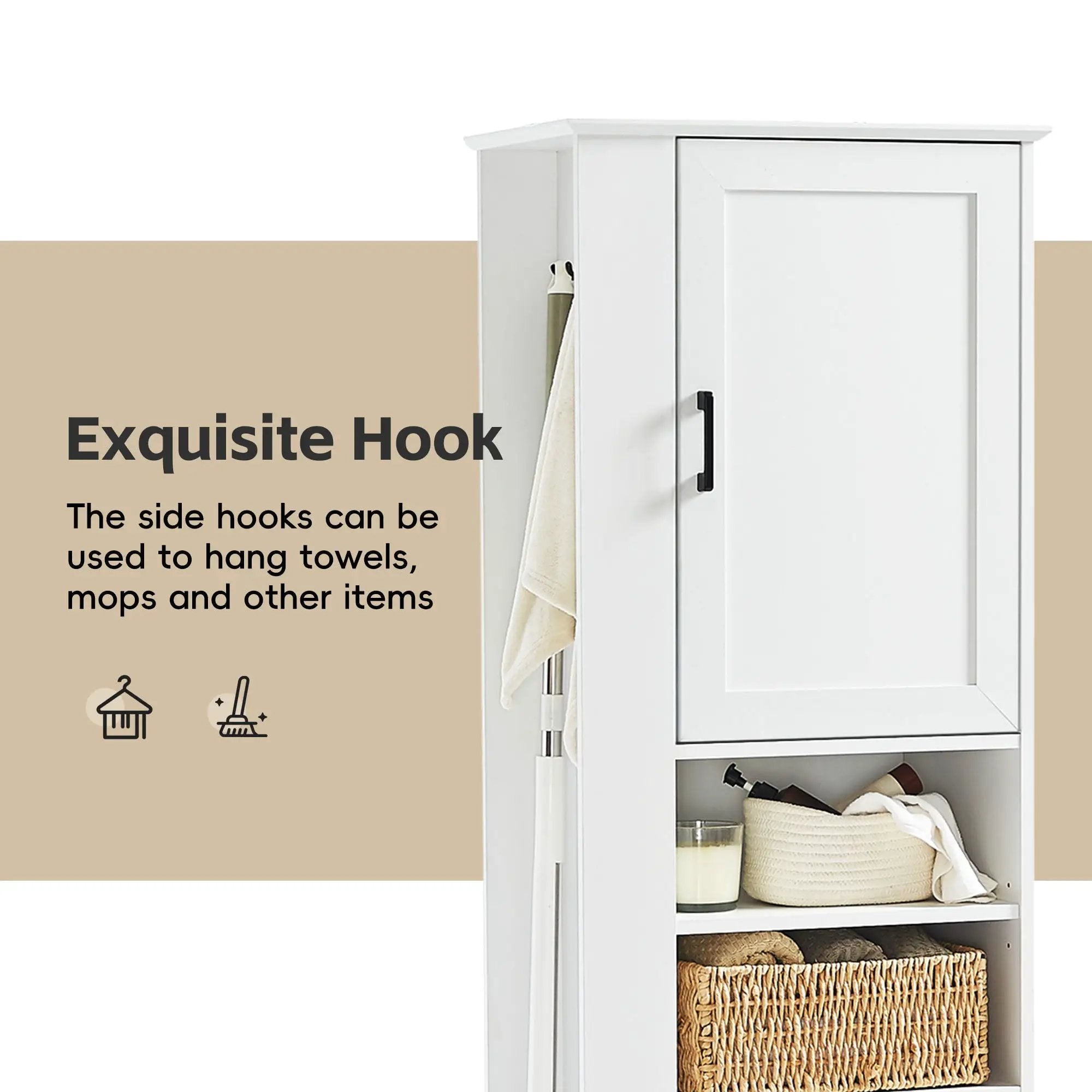 Tall Bathroom Storage Cabinet by HouseOfZazla
