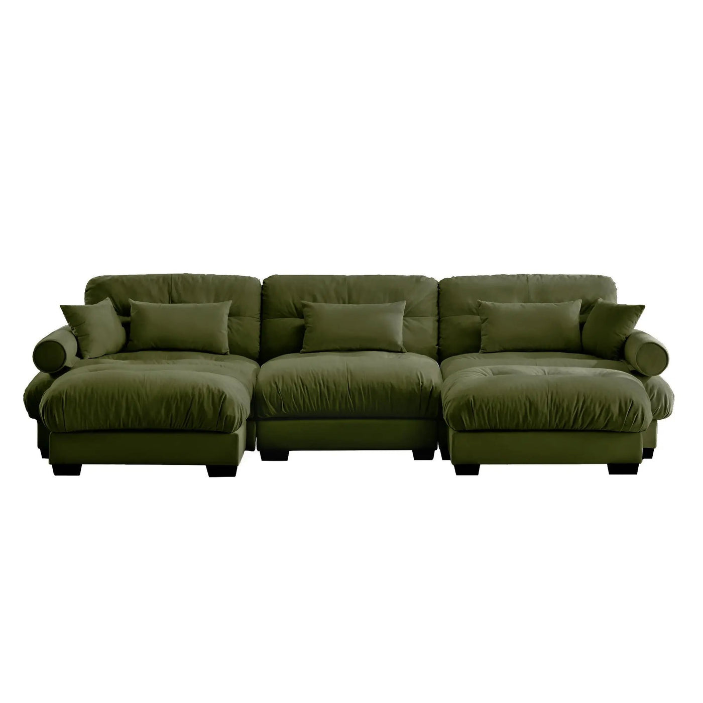 Super Comfort Oversized Modular Sectional Sofa With Movable Ottoman by Unique Piece Furniture