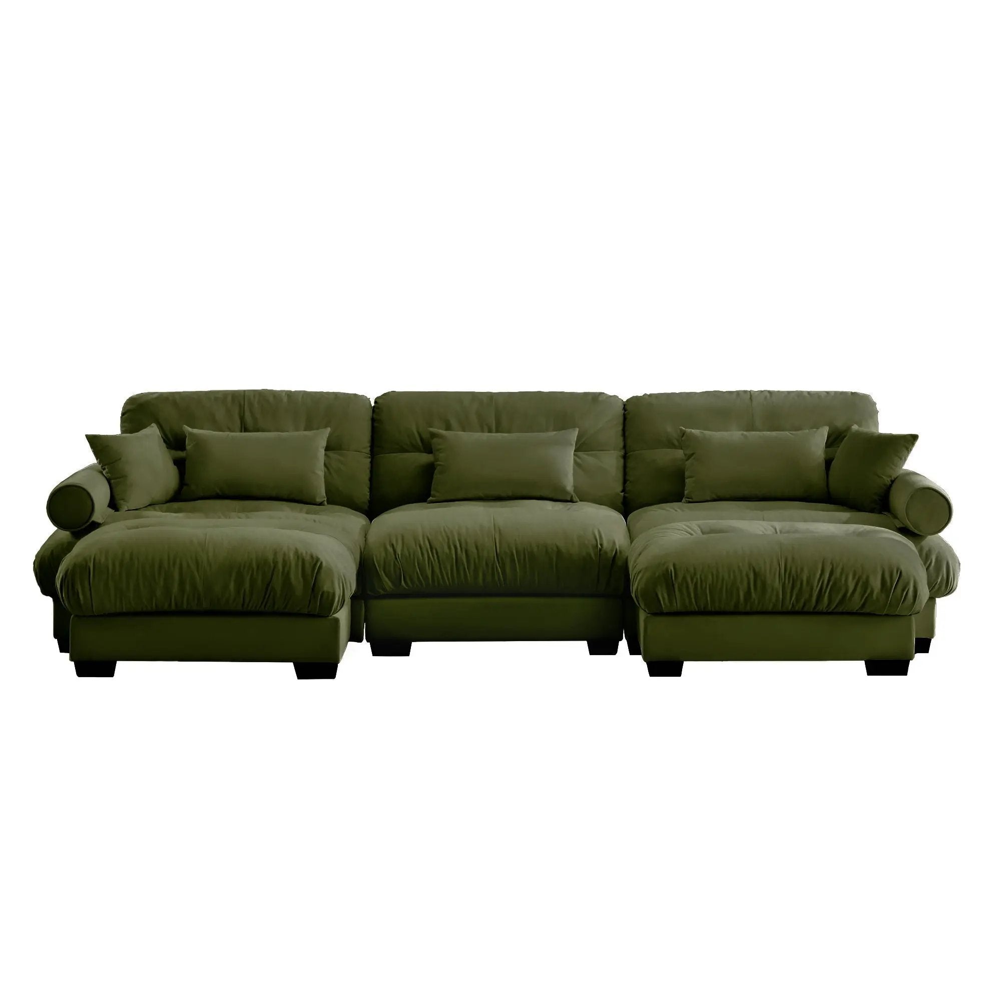 Super Comfort Oversized Modular Sectional Sofa With Movable Ottoman by Unique Piece Furniture