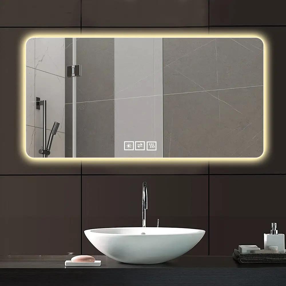 28"x60" Frameless LED Bathroom Mirror with Demist Function by HouseOfZazla