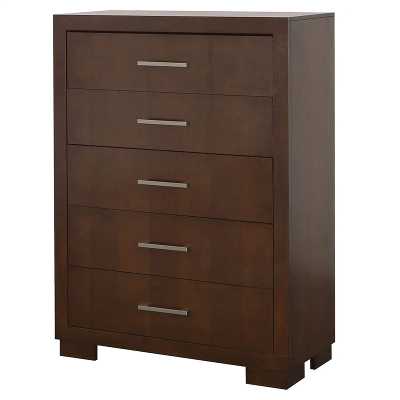 Jessica 5-drawer Bedroom Chest Cappuccino by Unique Piece Furniture