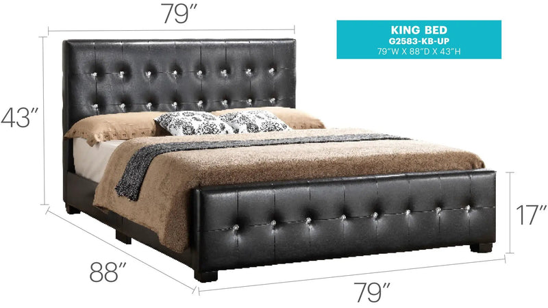Stylish Transitional Bed by Unique Piece Furniture