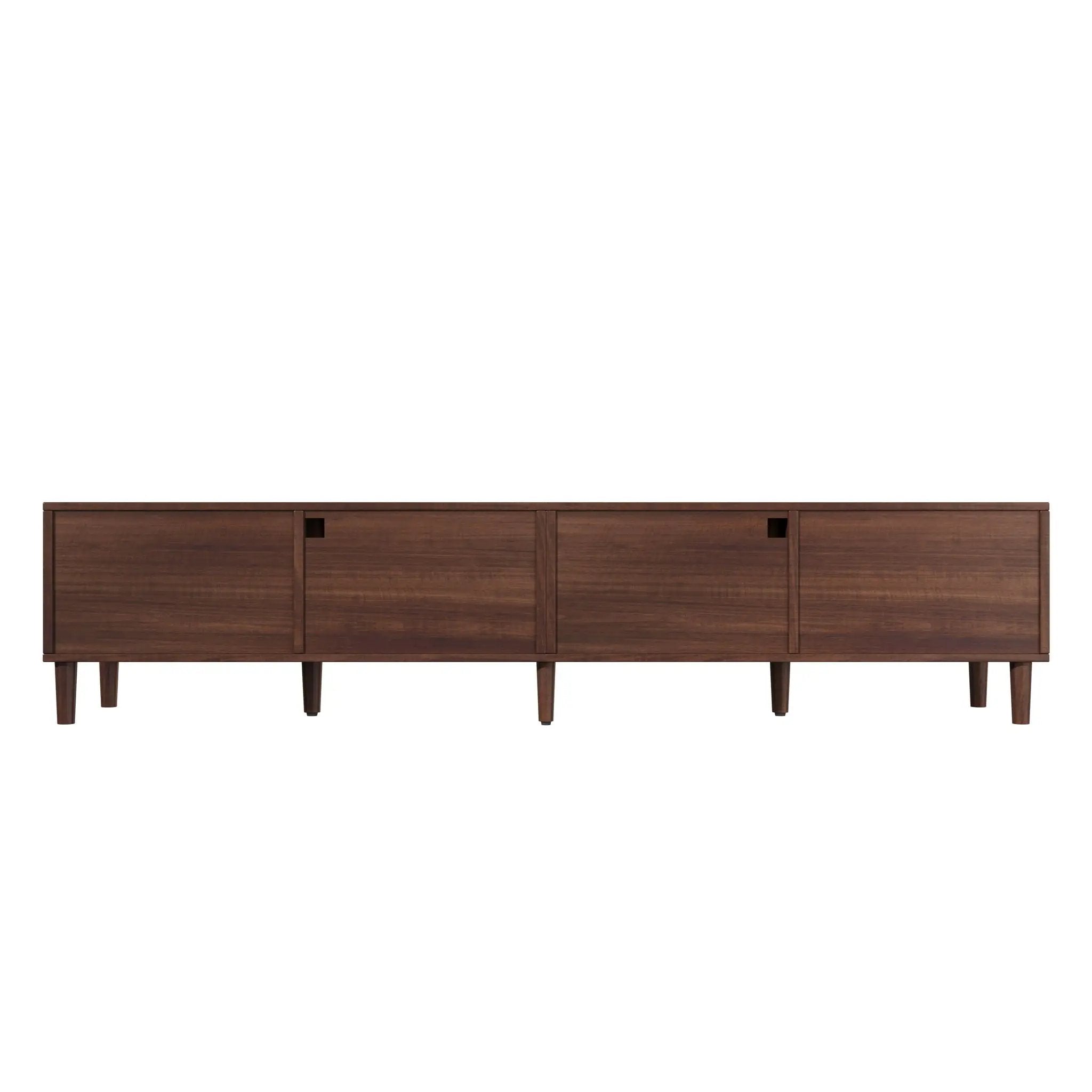 TV Stand With App-Controlled LED Lights, 2 Drawers & Door Storage by HouseOfZazla