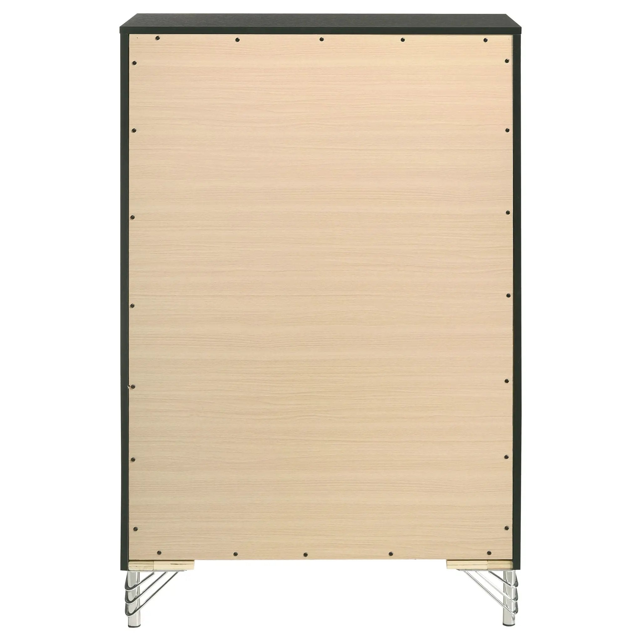 Lucia 5-drawer Bedroom Chest of Drawers Black by Unique Piece Furniture