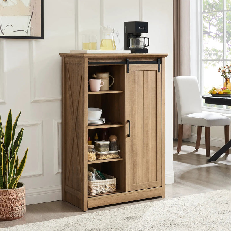 5 Drawers Dresser with Sliding Barn Door by HouseOfZazla