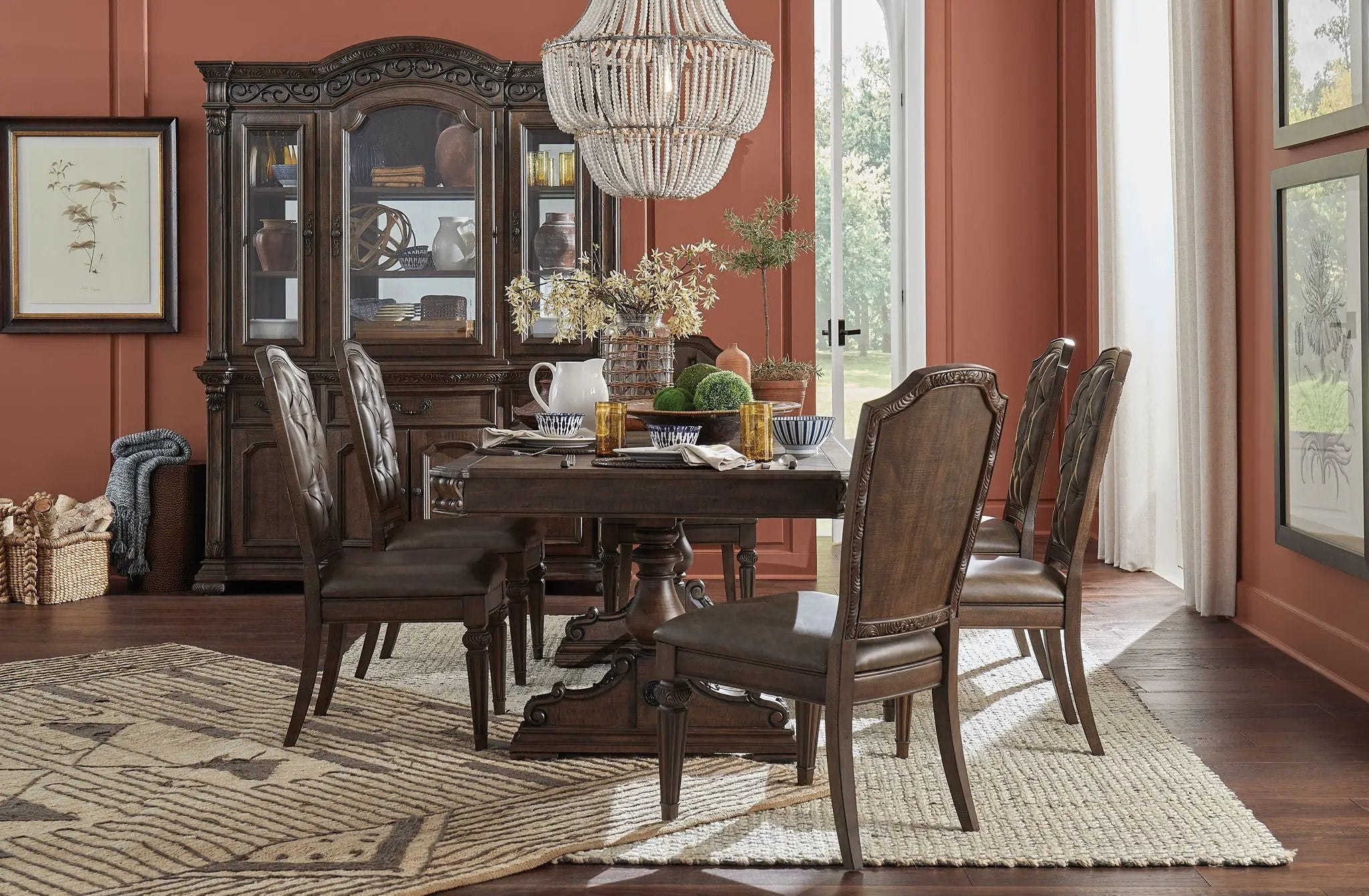 Durango - Wood Dining Side Chair With Upholstered Seat and Back (Set of 2) - Willadeene Brown by Unique Piece Furniture