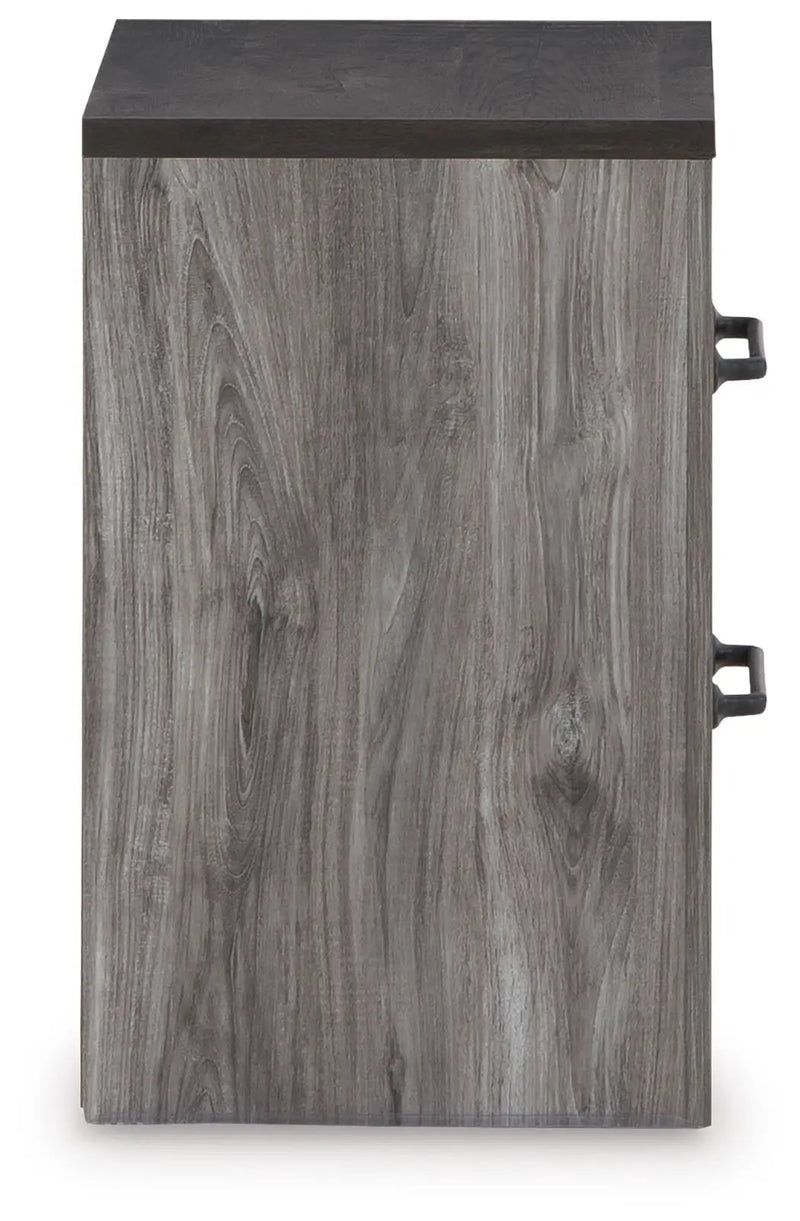 Bronyan - Two Drawer Night Stand - Dark Gray by Unique Piece Furniture