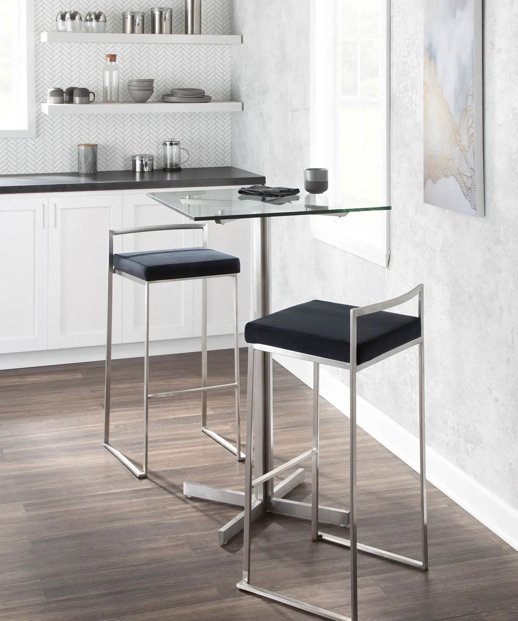 Fuji - Contemporary And Elegant Design Stackable Barstool by Unique Piece Furniture