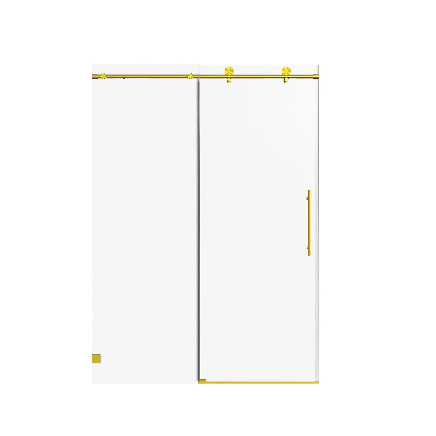 Frameless Single Sliding Soft Close Shower Doors, 5/16" Sgcc Tempered Glass by HouseOfZazla