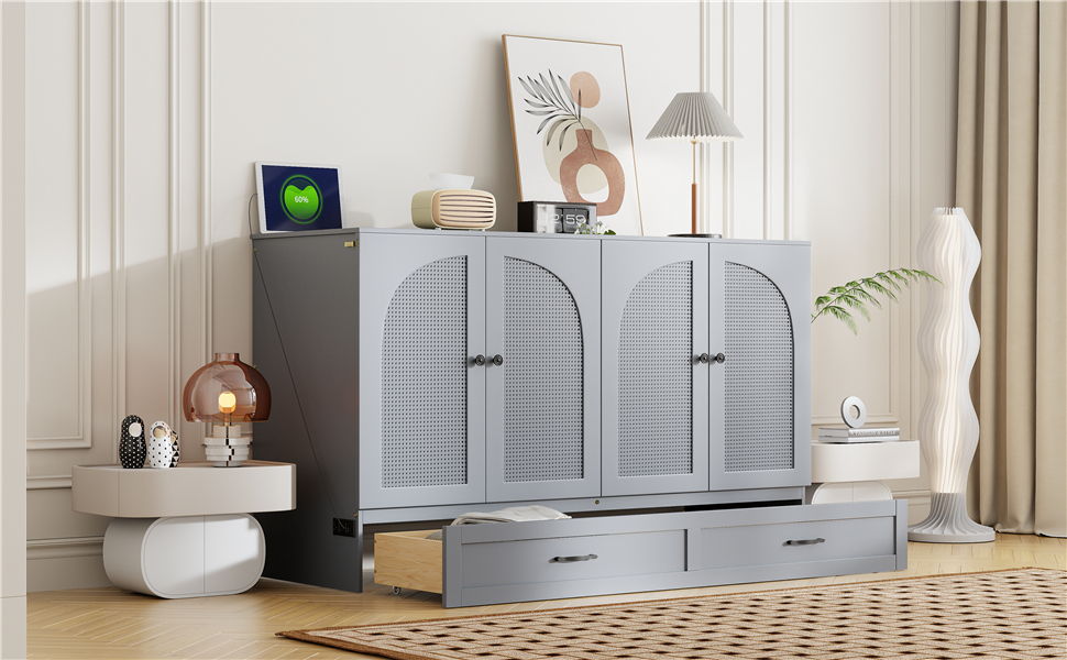 Murphy Bed With Large Drawers by HouseOfZazla