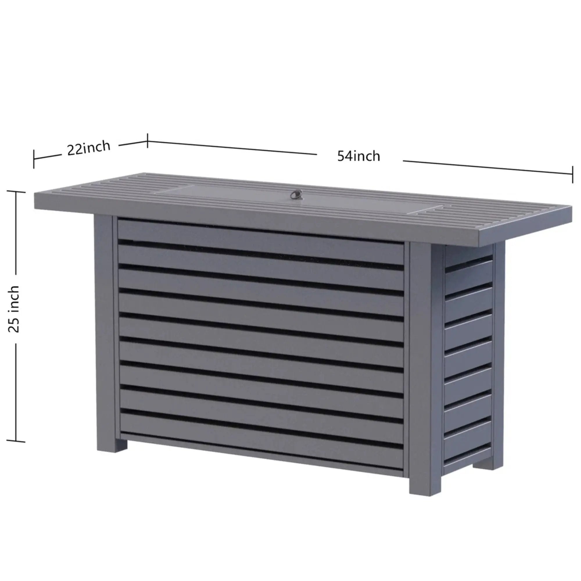 Propane / Gas Outdoor Fire Pit Table With Lid by Unique Piece Furniture