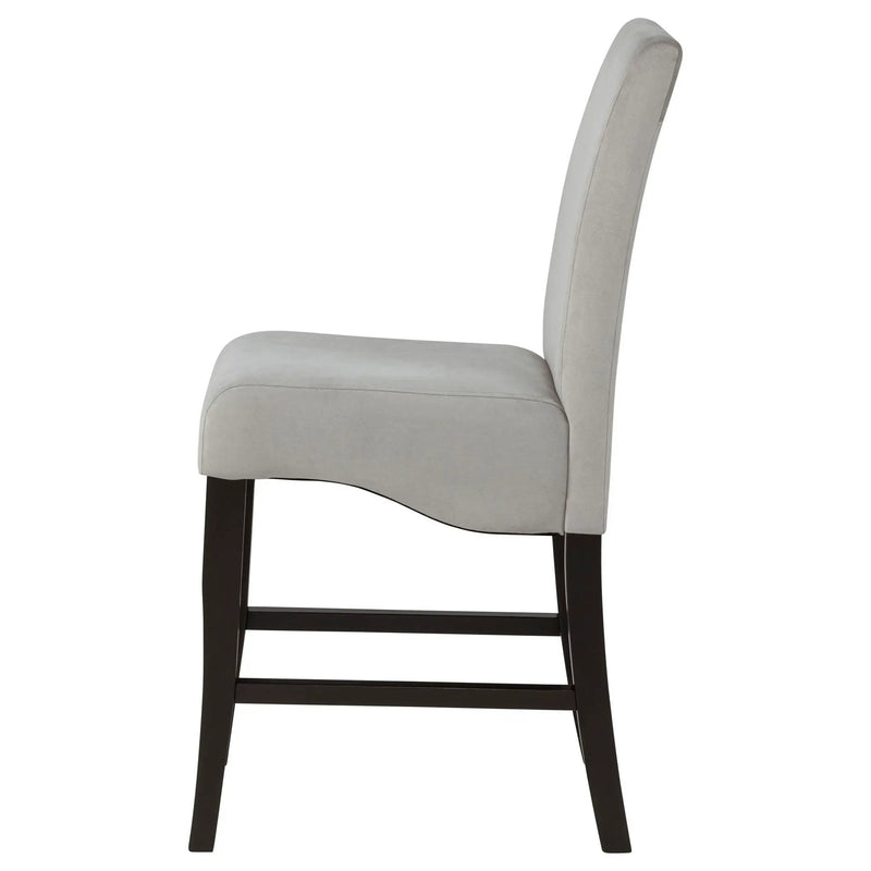 Upholstered Counter Stools (Set of 2) - Gray