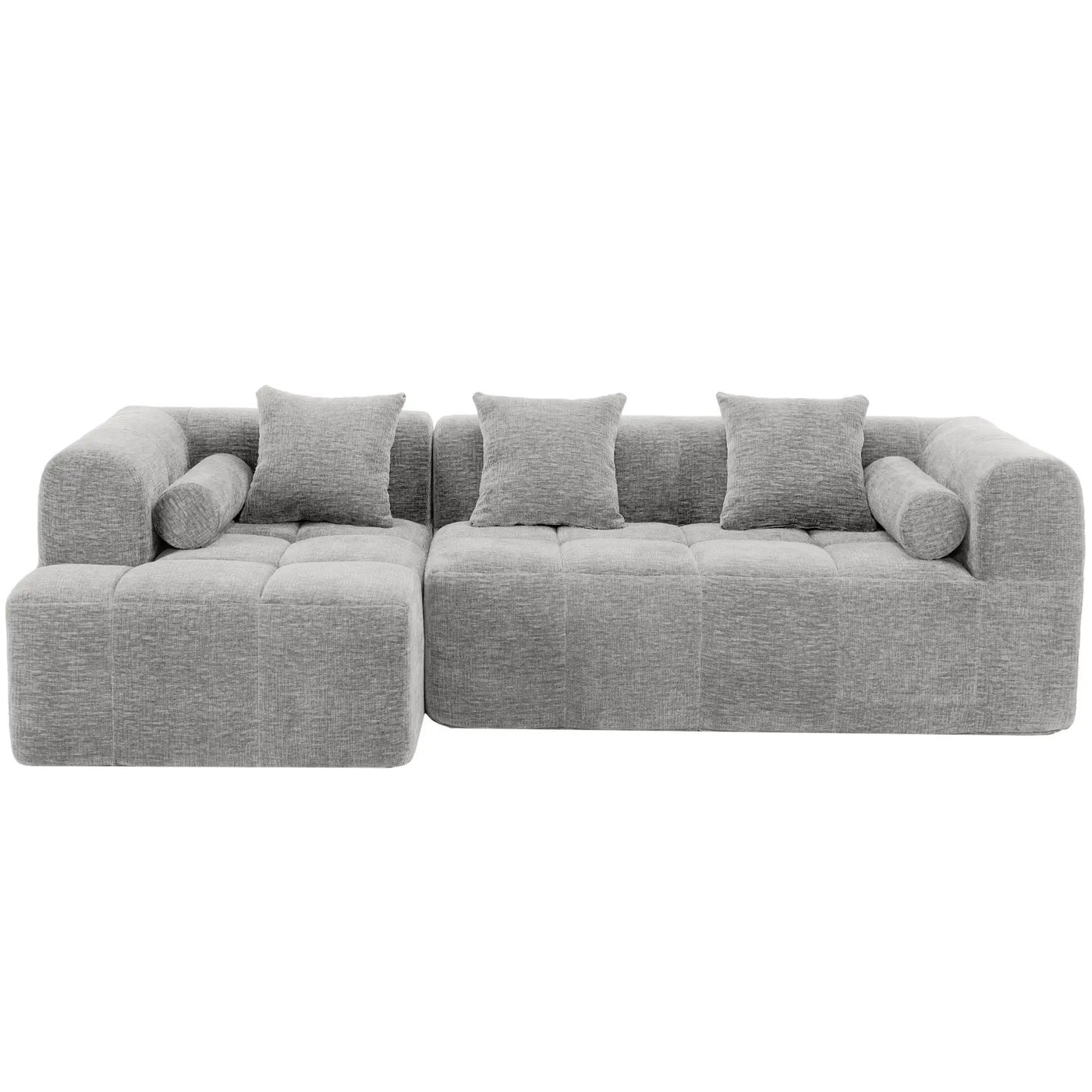Sectional Free Combined Sofa With 2 Side Pockets by Unique Piece Furniture