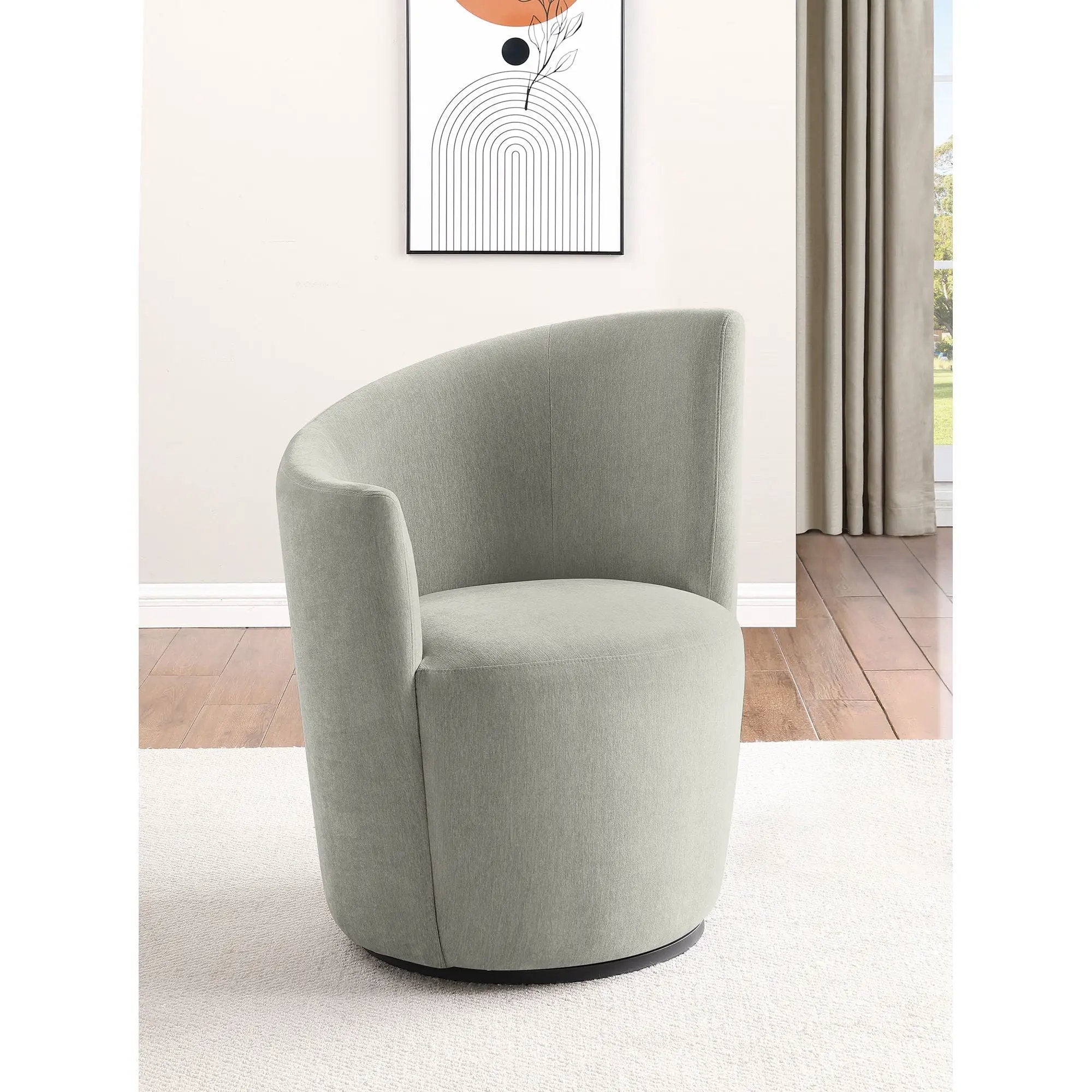 Kaylie - Upholstered Swivel Chair by HouseOfZazla