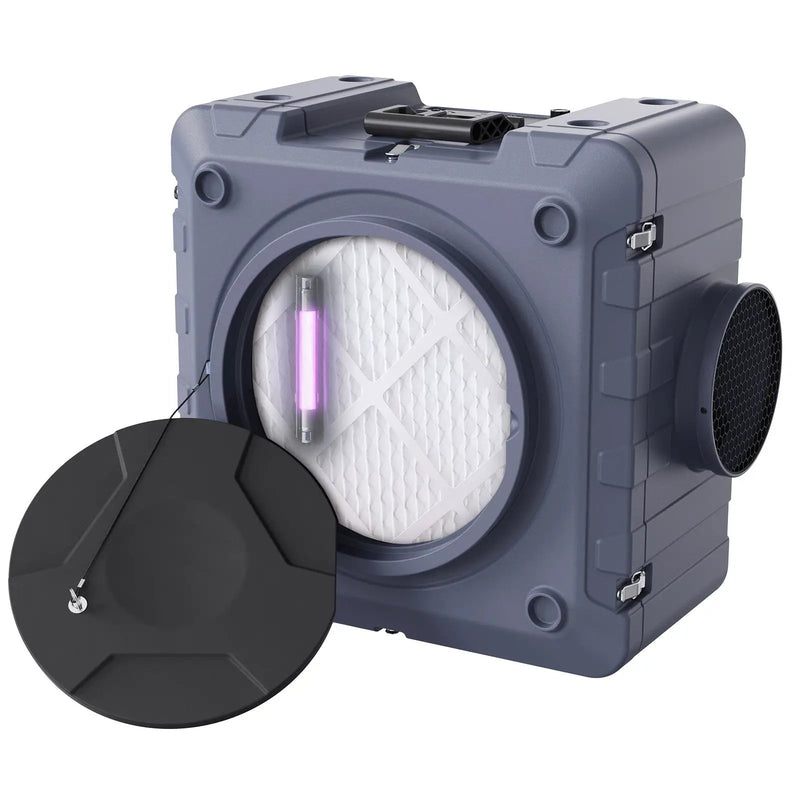 Air Scrubber with 3-Stage Filtration, Stackable Negative Air Machine 800 CFM by HouseOfZazla