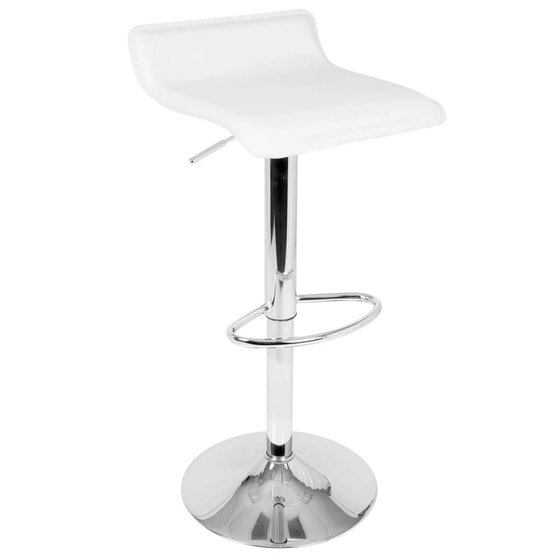 Ale - 3 Piece Bar Set Bistro Round Contemporary Adjustable Oval Footrest by HouseOfZazla