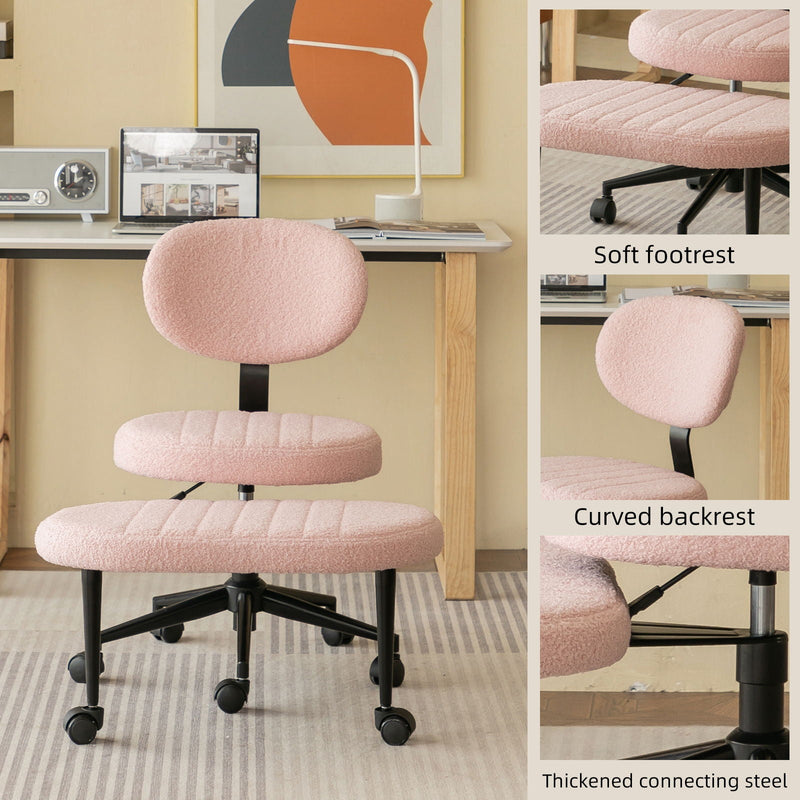 Ergonomic Cross Legged Office Chair With Back Support by HouseOfZazla