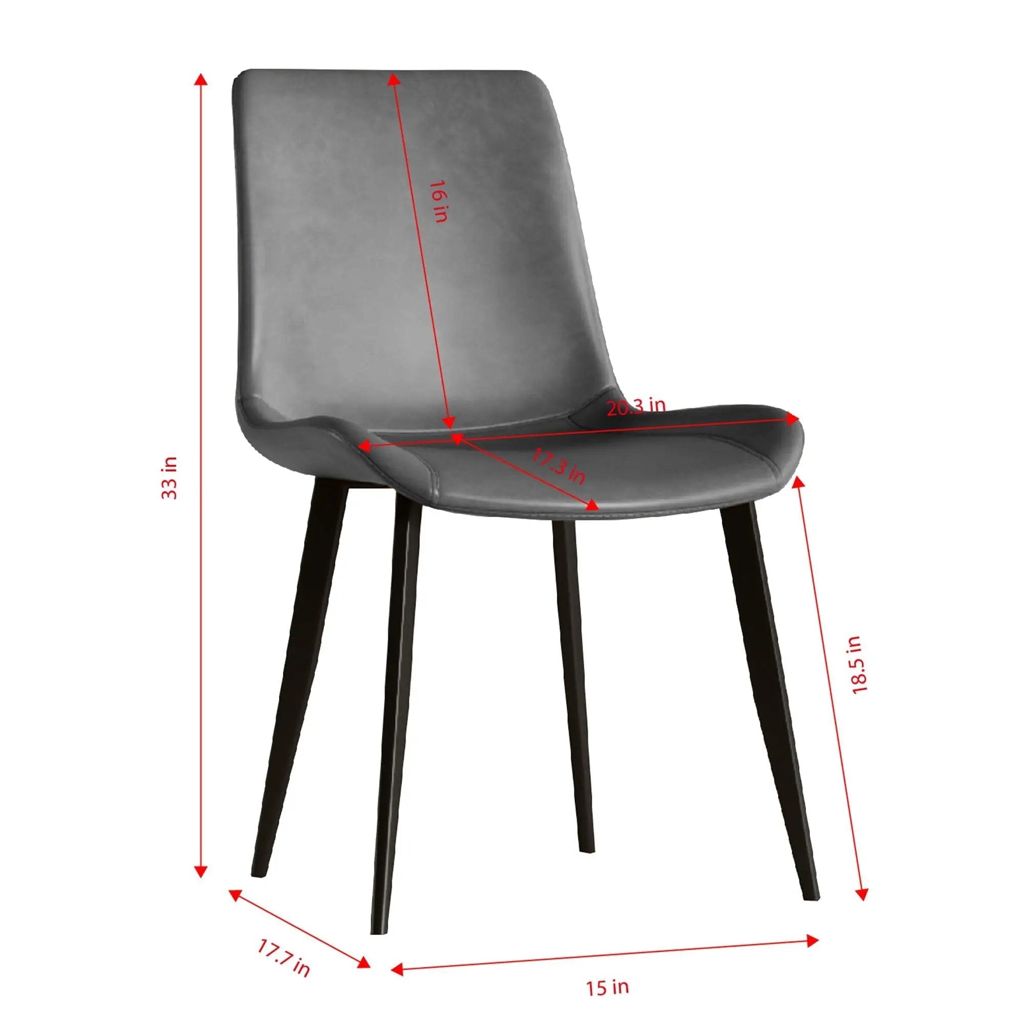 Modern Dining Chairs Ergonomic Design For Kitchen (Set of 4) by HouseOfZazla