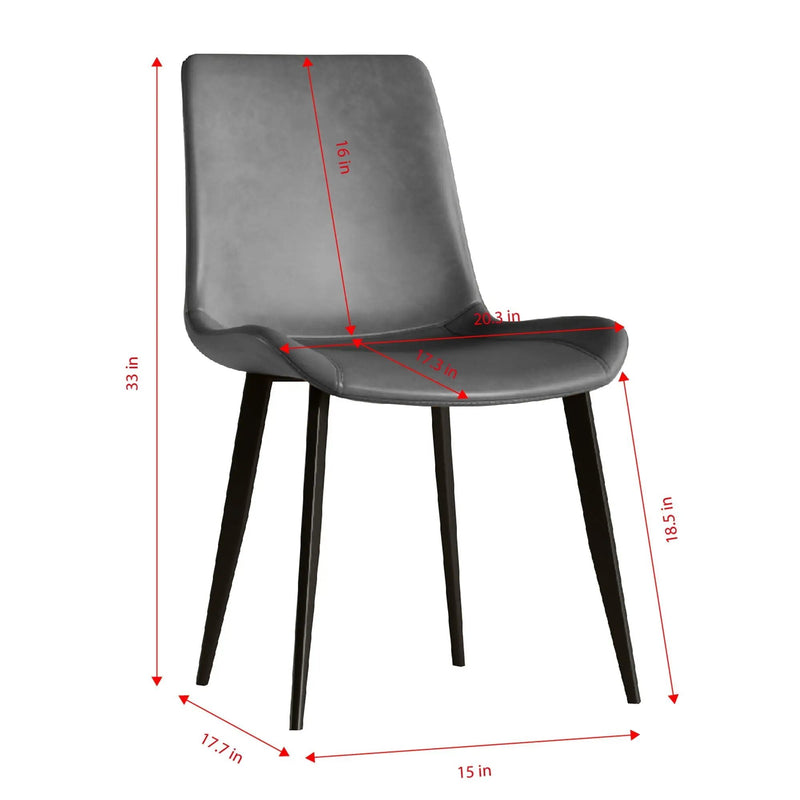 Modern Dining Chairs Ergonomic Design For Kitchen (Set of 4) by HouseOfZazla