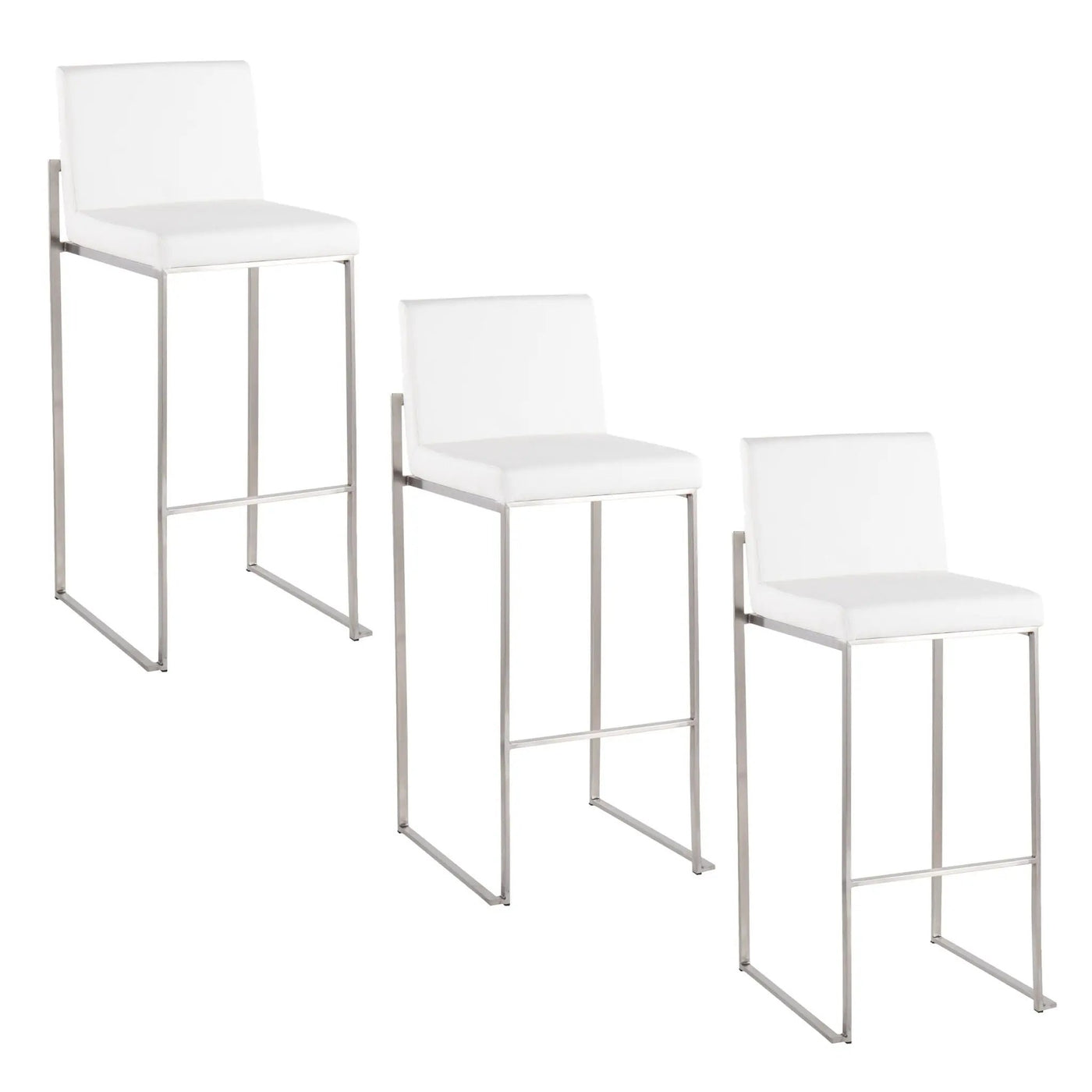 Fuji - Contemporary And Modern Elegance High Back Barstool by HouseOfZazla