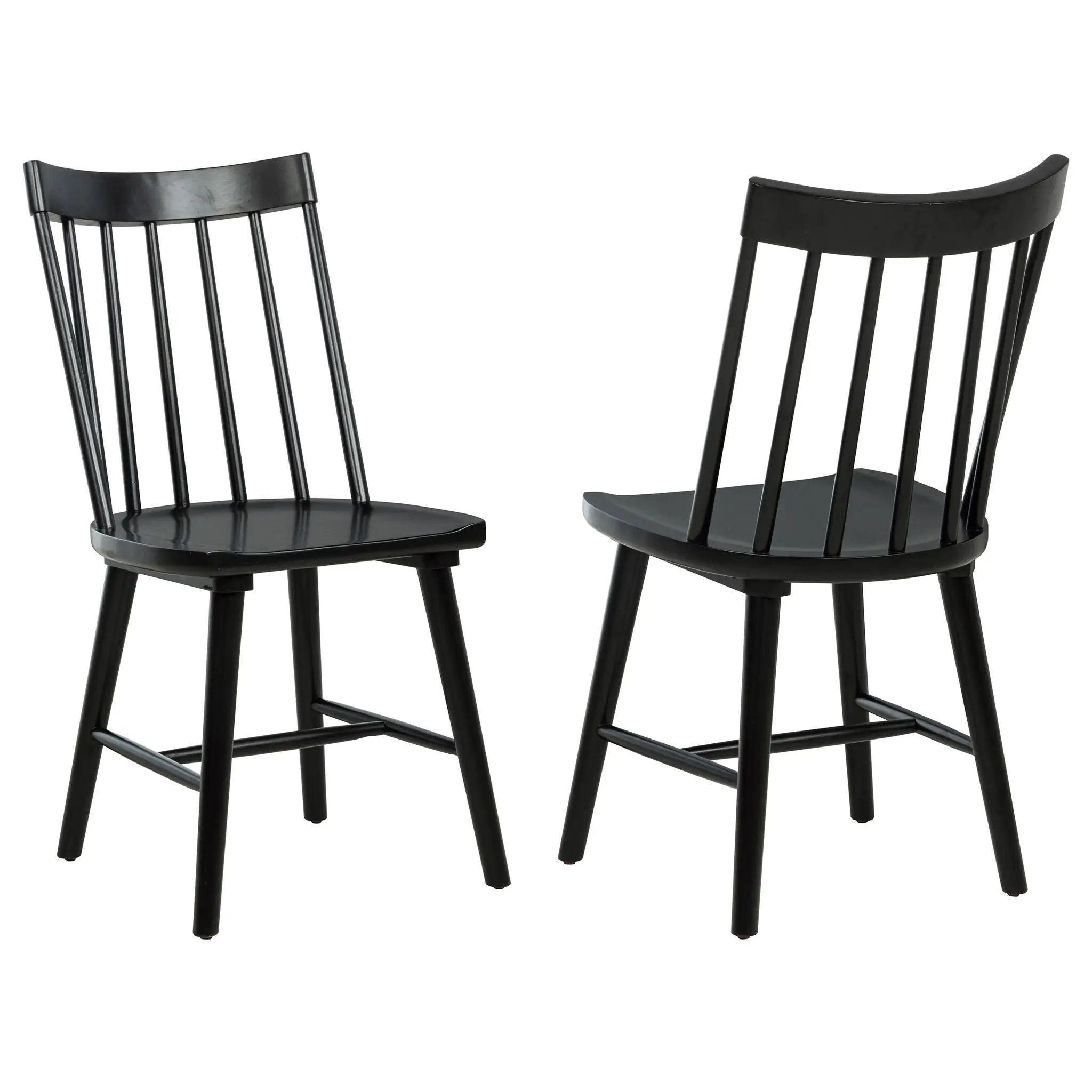 Middleton Solid Wood Dining Side Chair Black (Set of 2) by Unique Piece Furniture