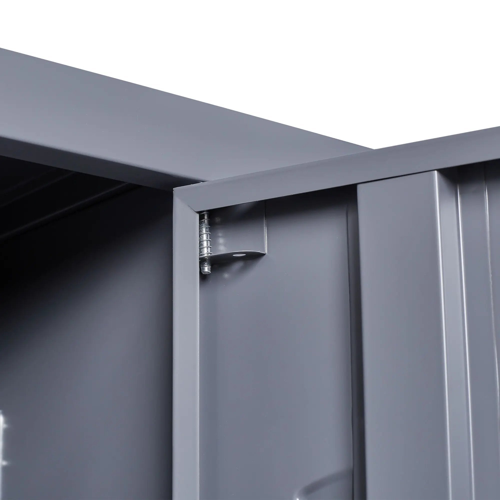 9 Door Lockers With Lock For Storage In Office, School, Gym, And Bedroom - Gray by HouseOfZazla