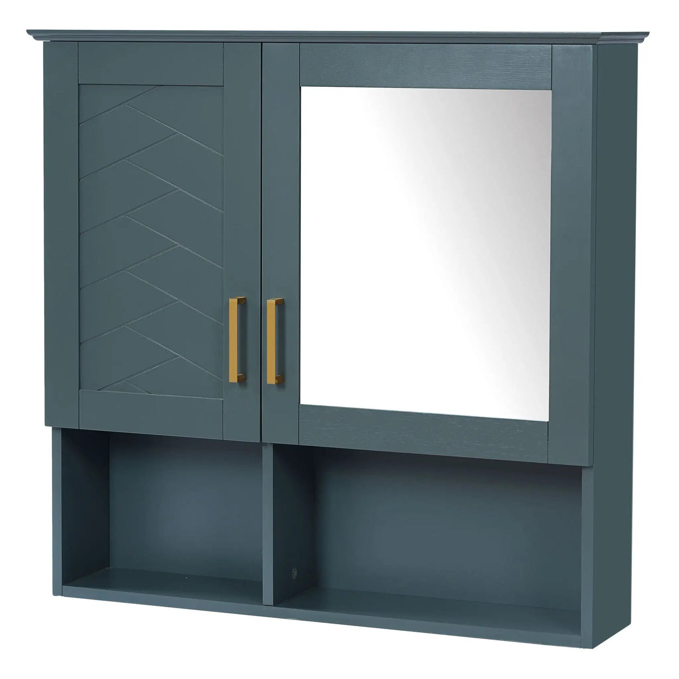 2 In 1 Wall-Mounted Mirror Cabinet With Adjustable Shelves by HouseOfZazla