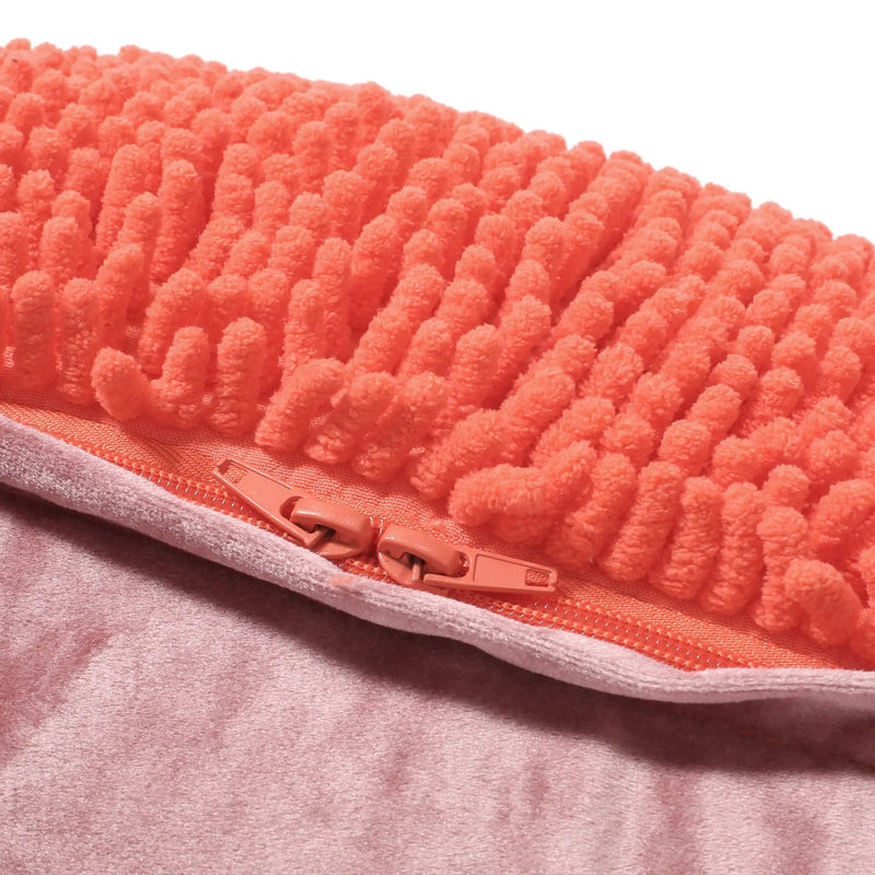 Sunny - Square Pouf, Versatile Ottoman Or Floor Cushion - Coral by Unique Piece Furniture