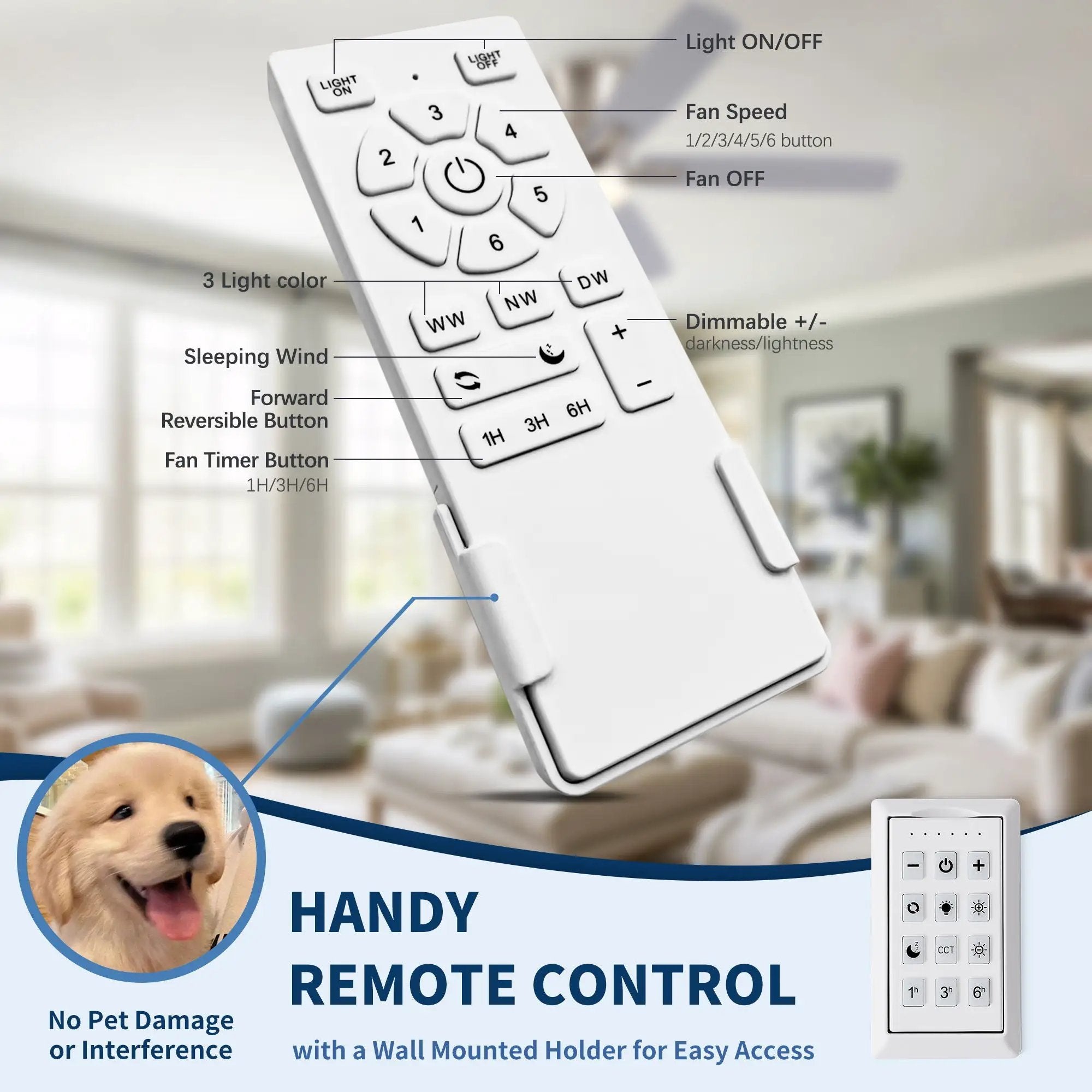 Mordern Flush Mount Ceiling Fan With Light And Remote Control by HouseOfZazla