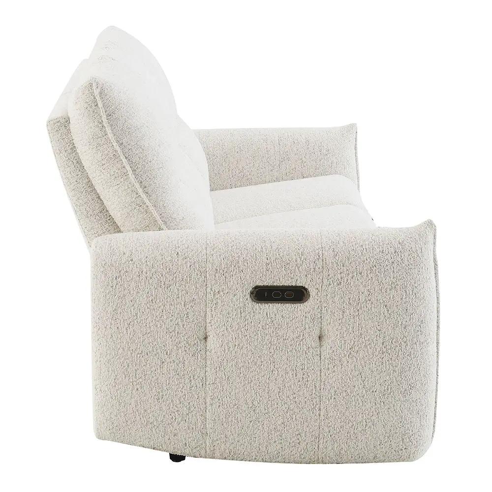 Lalisa - Power Motion Sofa With USB Port - Cream Chenille by Unique Piece Furniture