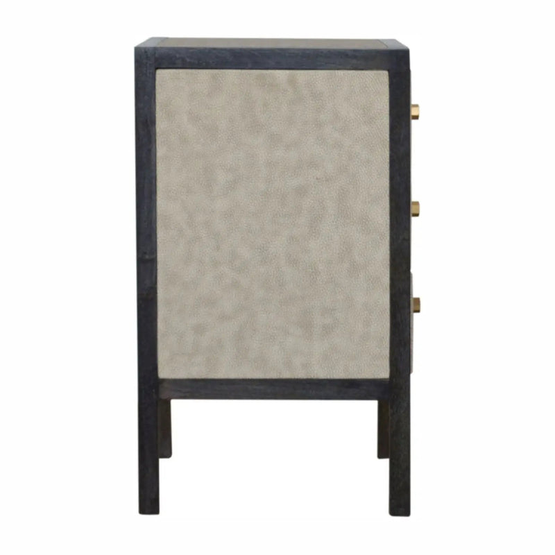 Nightstand, 3 Drawer - Black by HouseOfZazla