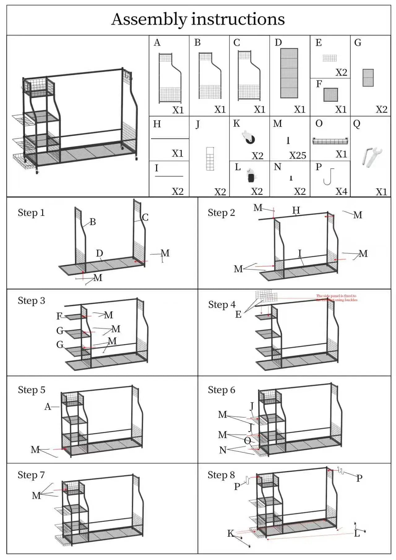 4 Golf Bag Organizer Garage Storage by HouseOfZazla