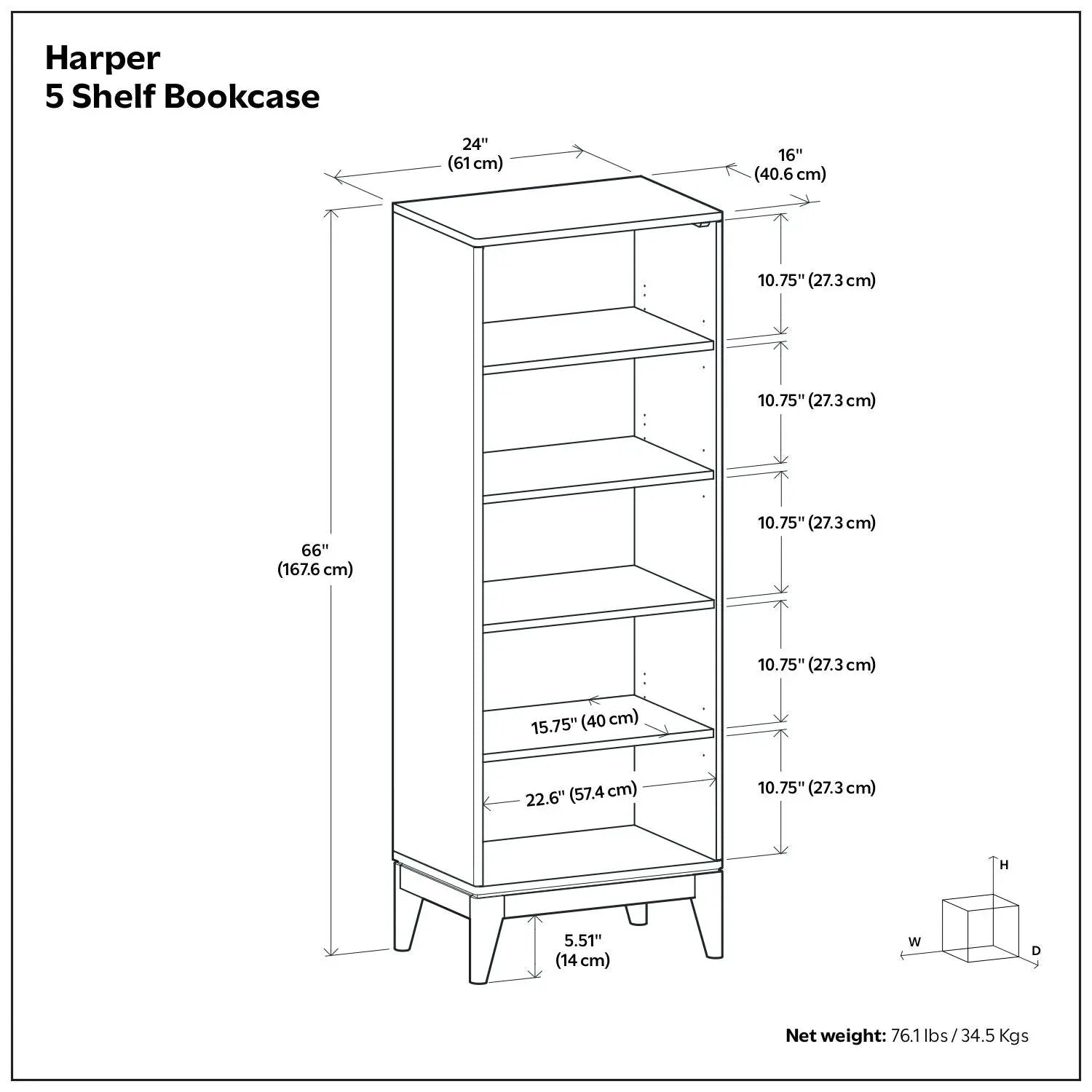 Harper - Handcrafted Bookcase With Storage by Unique Piece Furniture