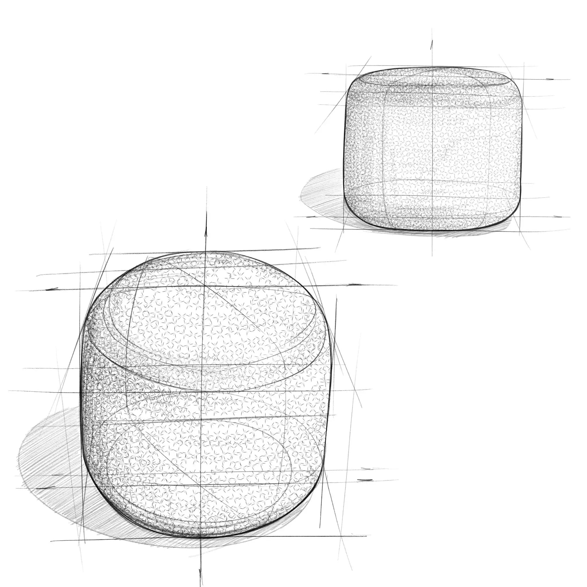 Bayley - Versatile Round Braided Pouf by Unique Piece Furniture