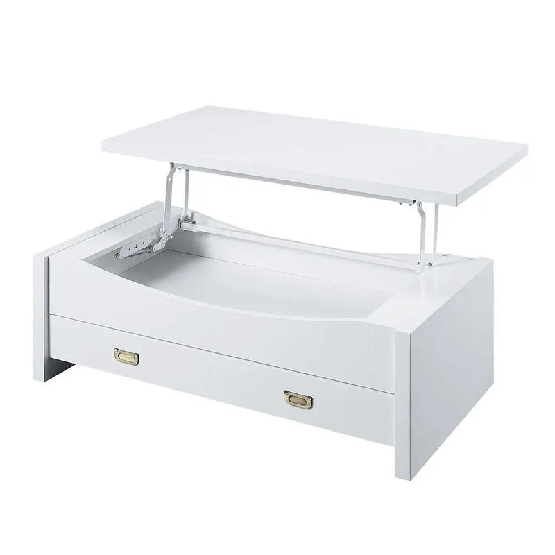 Ramiel - Coffee Table With Lift Top - High Gloss White by Unique Piece Furniture