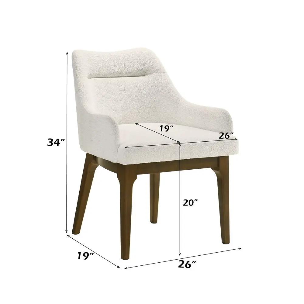 Kasha - Side Chair (Set of 2) - Chenille / Vintage Oak by Unique Piece Furniture