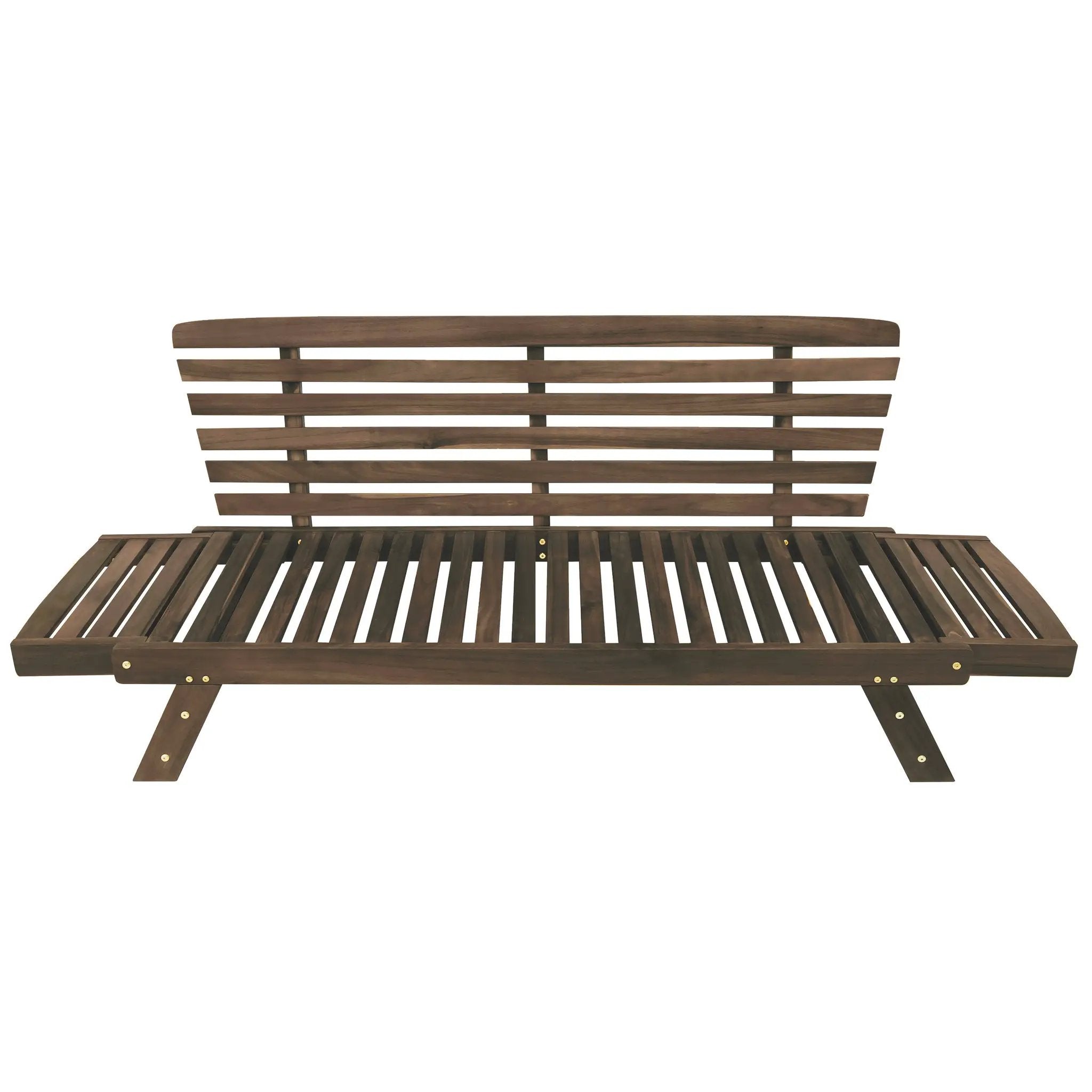 TOPMAX Outdoor Adjustable Patio Wooden Daybed Sofa Chaise Lounge by HouseOfZazla