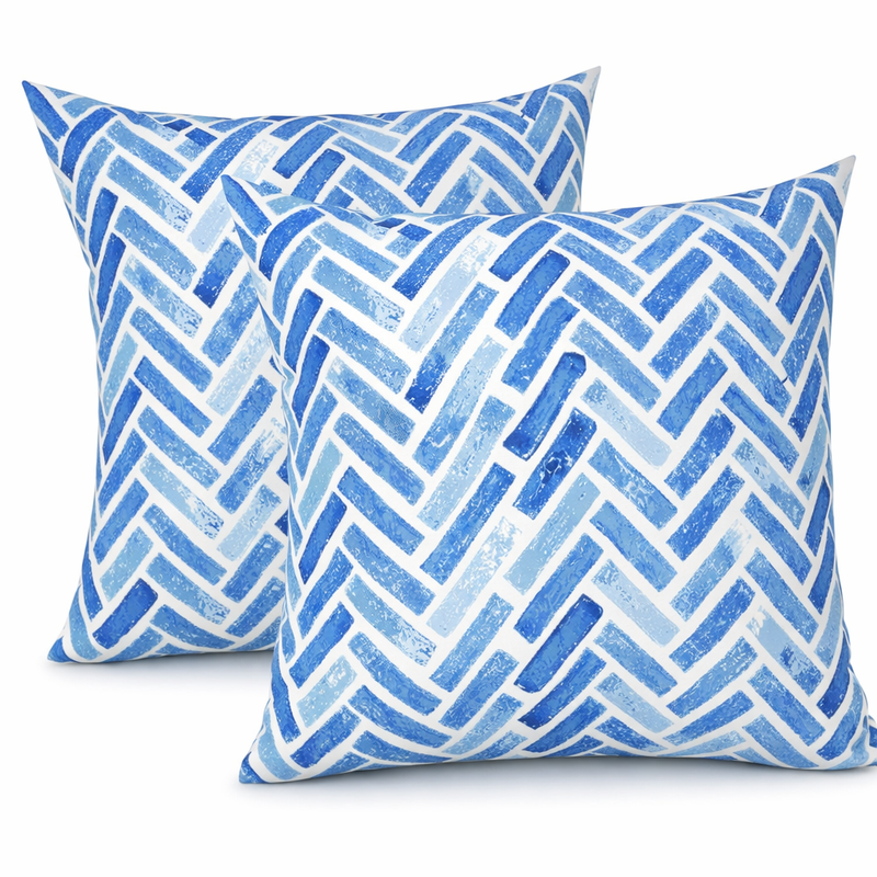 4 Pack Outdoor Pillow Covers - Water-Repellent Decorative Cushions, photo 8 of 8