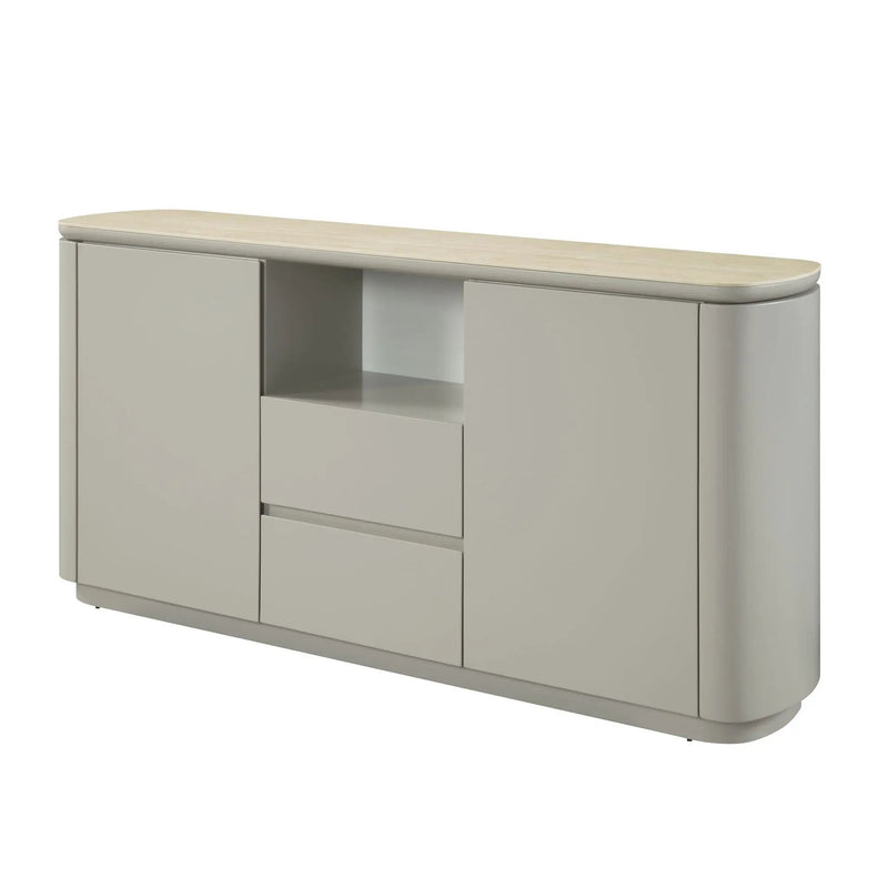 Ingram Ceramic Top Server - Light Gray by HouseOfZazla