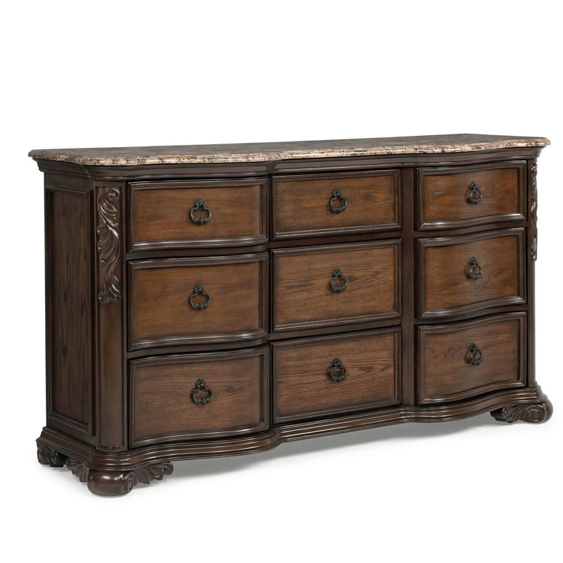 9 Drawers Dresser - Brown / Coffee by HouseOfZazla
