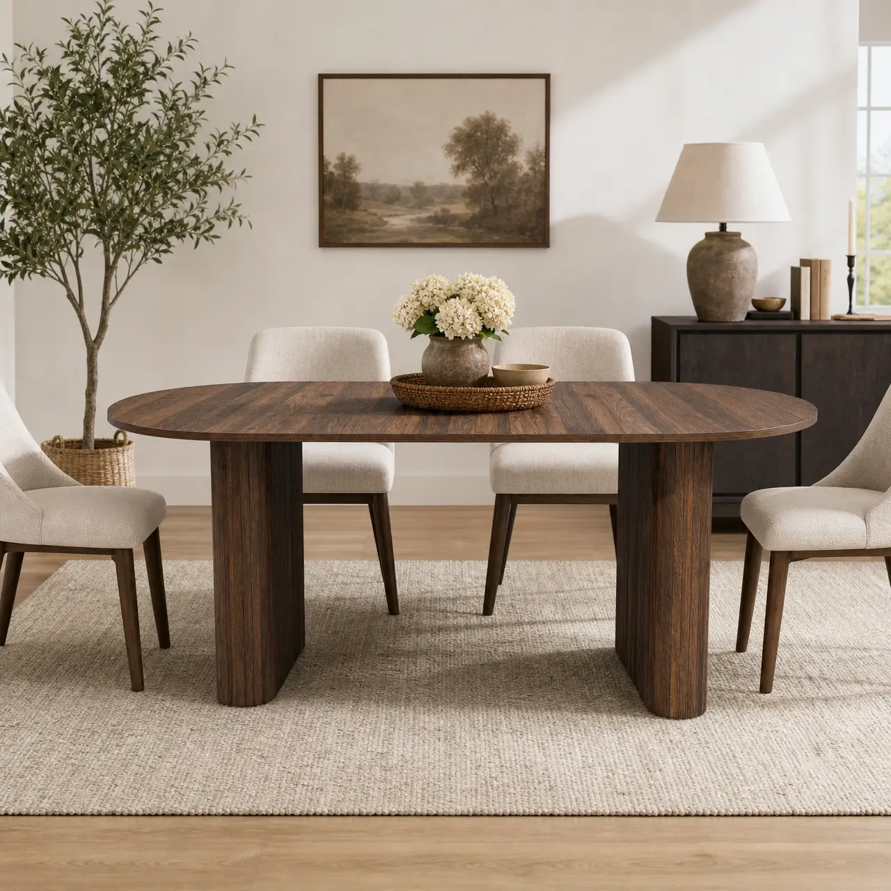 70.8" Oval Dining Table for 4-8 Persons by HouseOfZazla