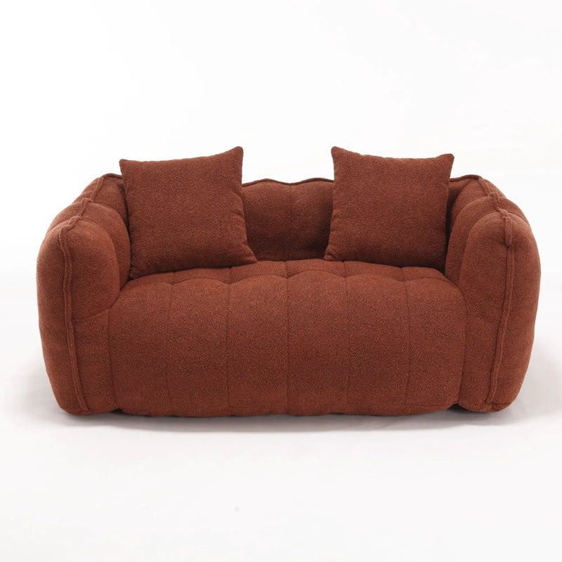 Cozy Beanbag Chair With High Resilience Foam Core For 2 by HouseOfZazla