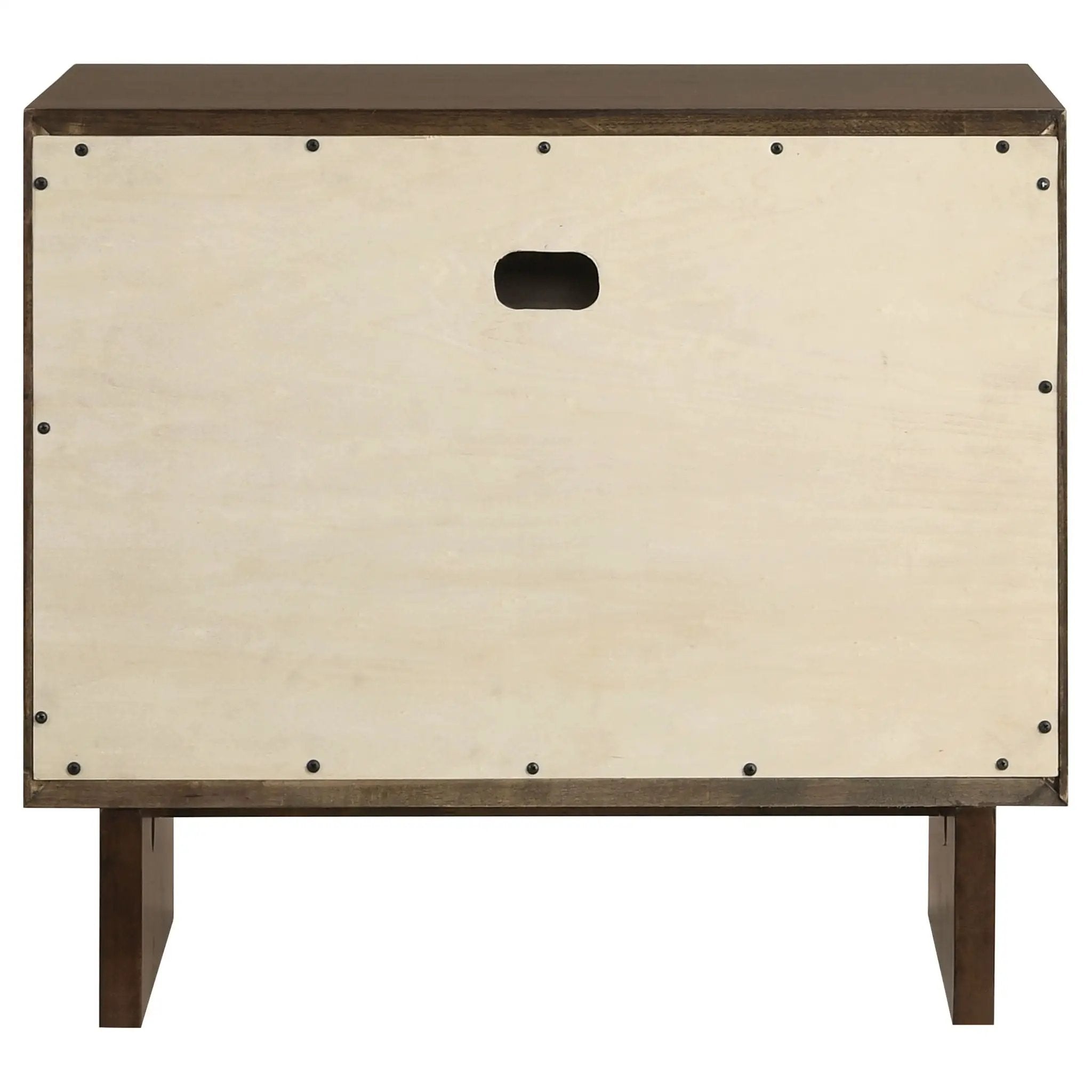 Hemlock - 2 Drawer Nightstand Bedside Table - Brown by HouseOfZazla