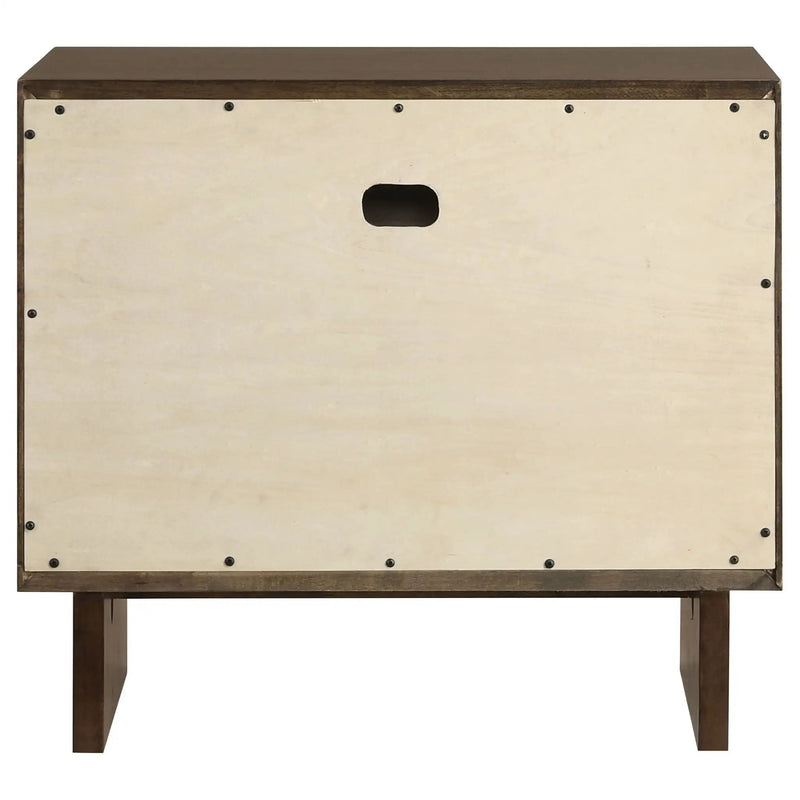 Hemlock - 2 Drawer Nightstand Bedside Table - Brown by HouseOfZazla