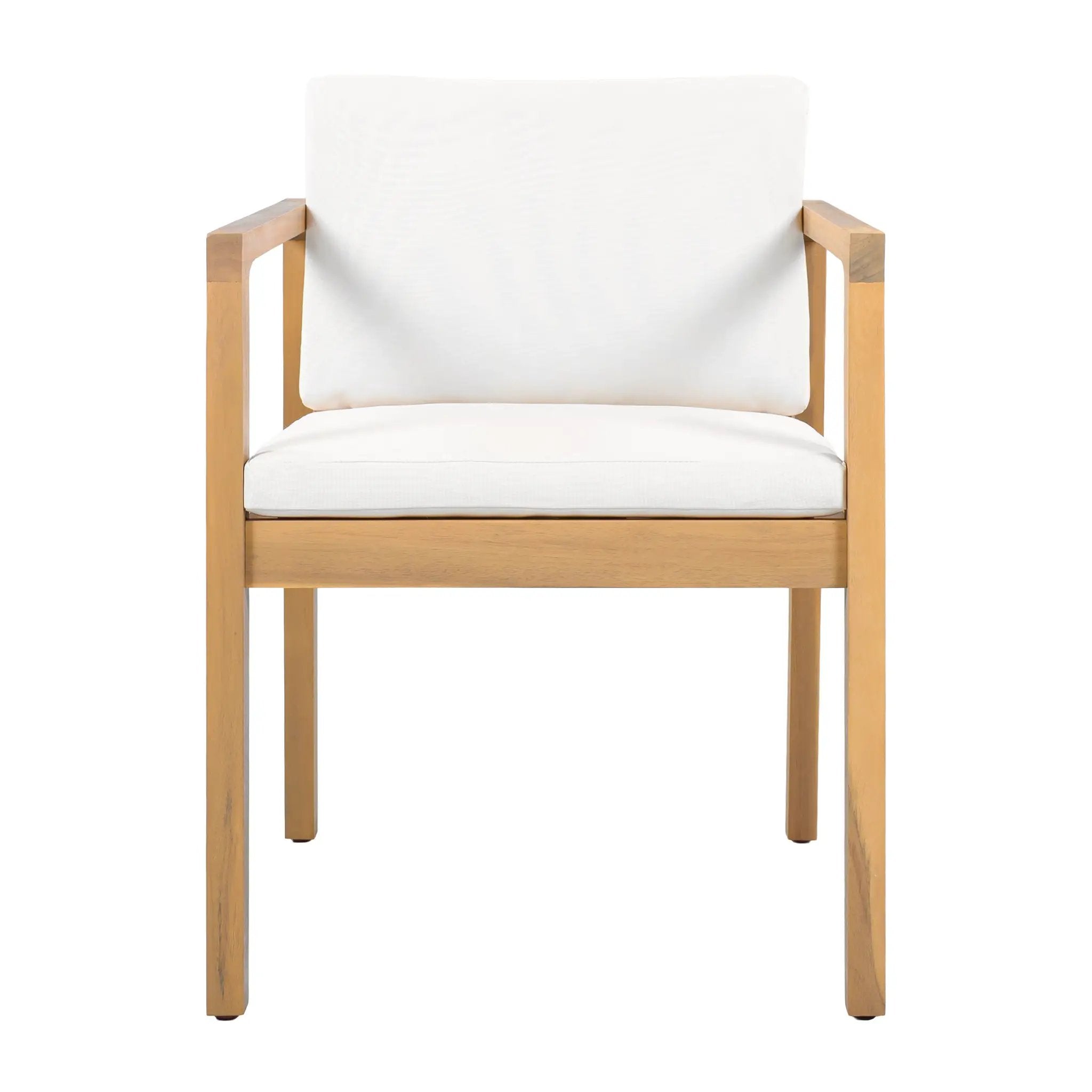Outdoor Dining Chairs (Set of 2) with Acacia Wood Frame by HouseOfZazla
