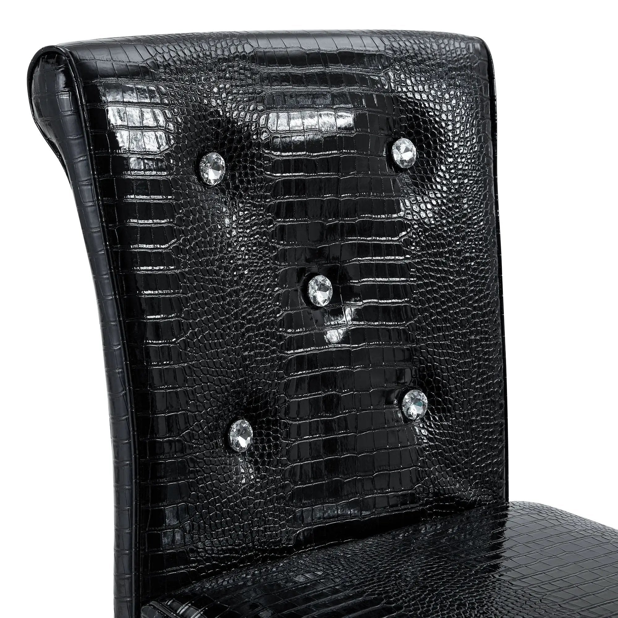 Bar Chairs & Crystal Clasp Design (Set of 2)